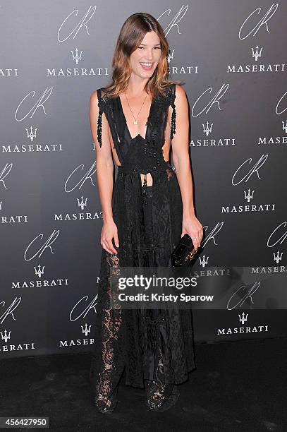 Hanneli Mustaparta attends the CR Fashion Book Issue No.5 Launch Party hosted by Carine Roitfeld and Stephen Gan at The Peninsula Paris on September...