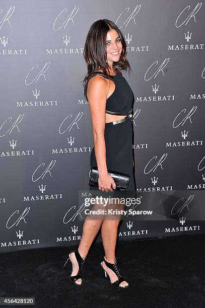 Julia Restoin Roitfeld attends the CR Fashion Book Issue No.5 Launch Party hosted by Carine Roitfeld and Stephen Gan at The Peninsula Paris on...