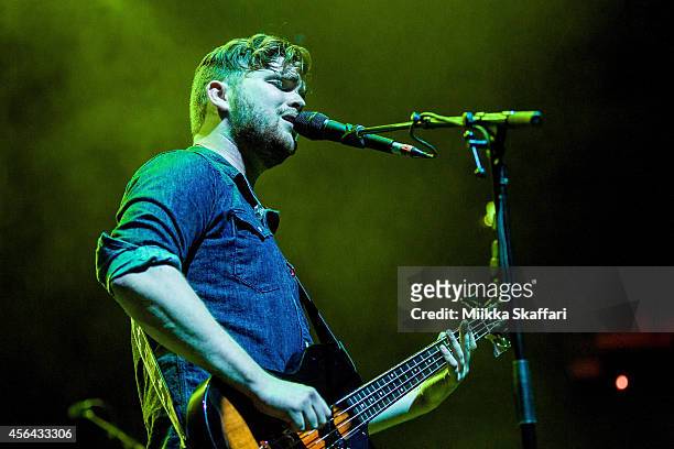 Mike Kerr of Royal Blood performs at The Masonic Auditorium on September 30, 2014 in San Francisco, California.