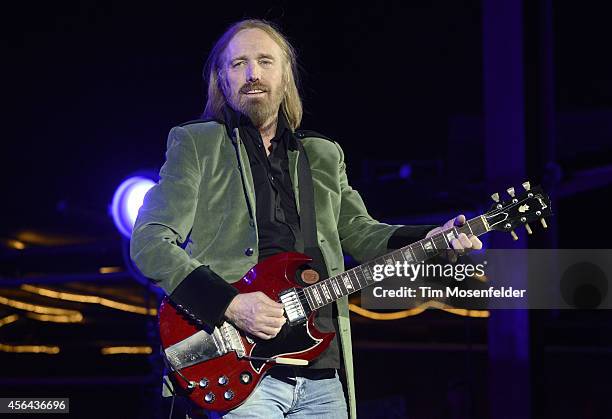 Tom Petty of Tom Petty and the Heartbreakers performs in support of the band's "Hypnotic Eye" release at Red Rocks Amphitheatre on September 30, 2014...