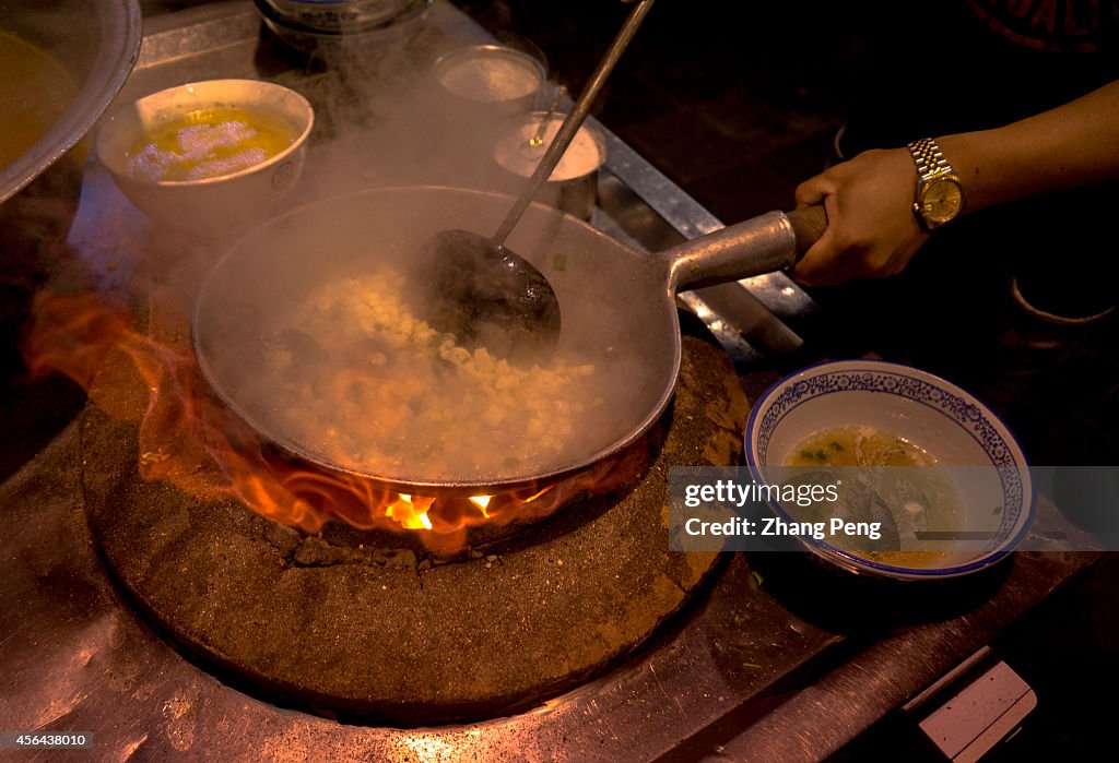 Paomo, a specialty of Shaanxi cuisine, is made of lamb (or...