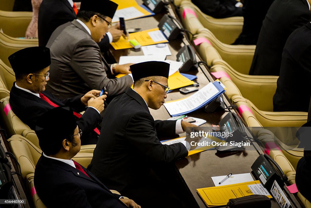 Politicans From The Indonesian Democratic Party of Struggle And The Democratic Party Are Inaugurated