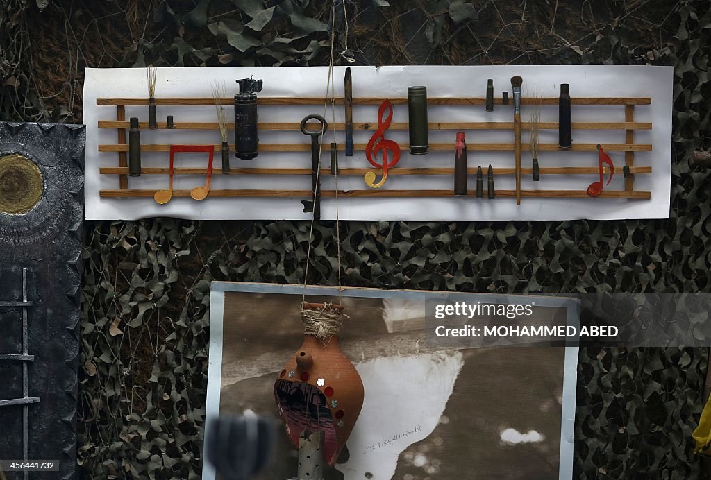 PALESTINIAN-ISRAEL-CONFLICT-GAZA-ART-WEAPONRY