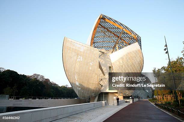 Illustration view of the Louis Vuitton Foundation during the Louis Vuitton show as part of the Paris Fashion Week Womenswear Spring/Summer 2015 on...