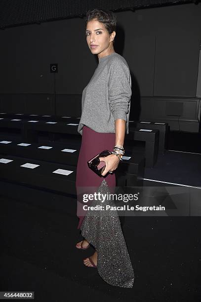 Princess Deena Aljuhani Abdulaziz attend the Moncler Gamme Rouge show as part of the Paris Fashion Week Womenswear Spring/Summer 2015 on October 1,...