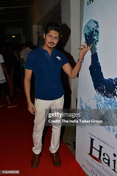 Vishal Malhotra at the screening of the movie Haider in Mumbai.