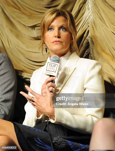 Actress Anna Gunn attends the Film Independent Screening and Q&A of 'Gracepoint' at Bing Theatre at LACMA on September 30, 2014 in Los Angeles,...