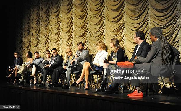 Actors Kevin Zegers, Jessica Lucas, Kevin Rankin, Virginia Kull, Michael Pena, Jacki Weaver, David Tennant, Anna Gunn, executive producer Anya...