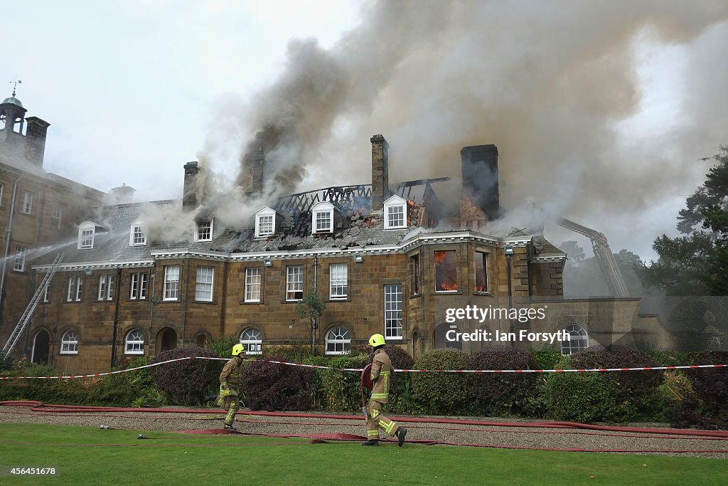 Fire At Crathorne Hall