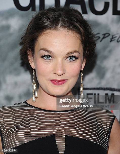 Actress Virginia Kull attends the Film Independent Screening of 'Gracepoint' at Bing Theatre at LACMA on September 30, 2014 in Los Angeles,...