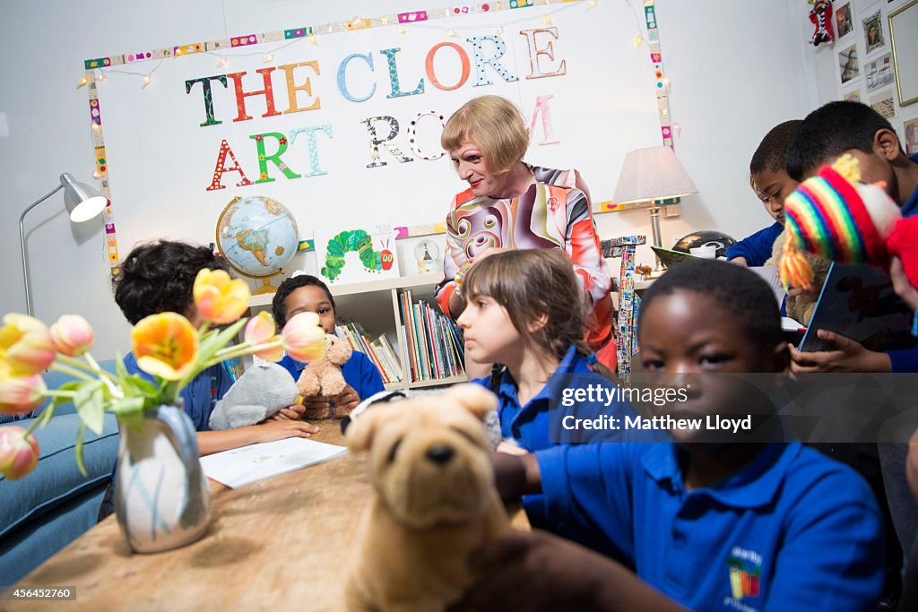 Grayson Perry And Dame Vivien Duffield Officially Launch The 50th Clore Learning School At Barlby Primary School