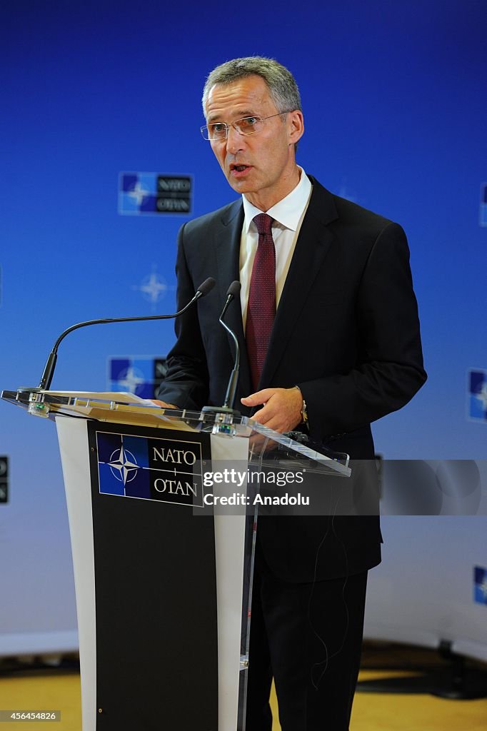 New NATO secretary-general holds a press conference in Brussels