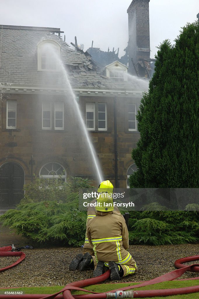 Fire At Crathorne Hall