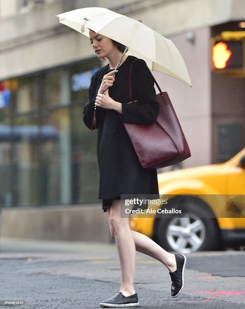 Celebrity Sightings In New York City - October 01, 2014