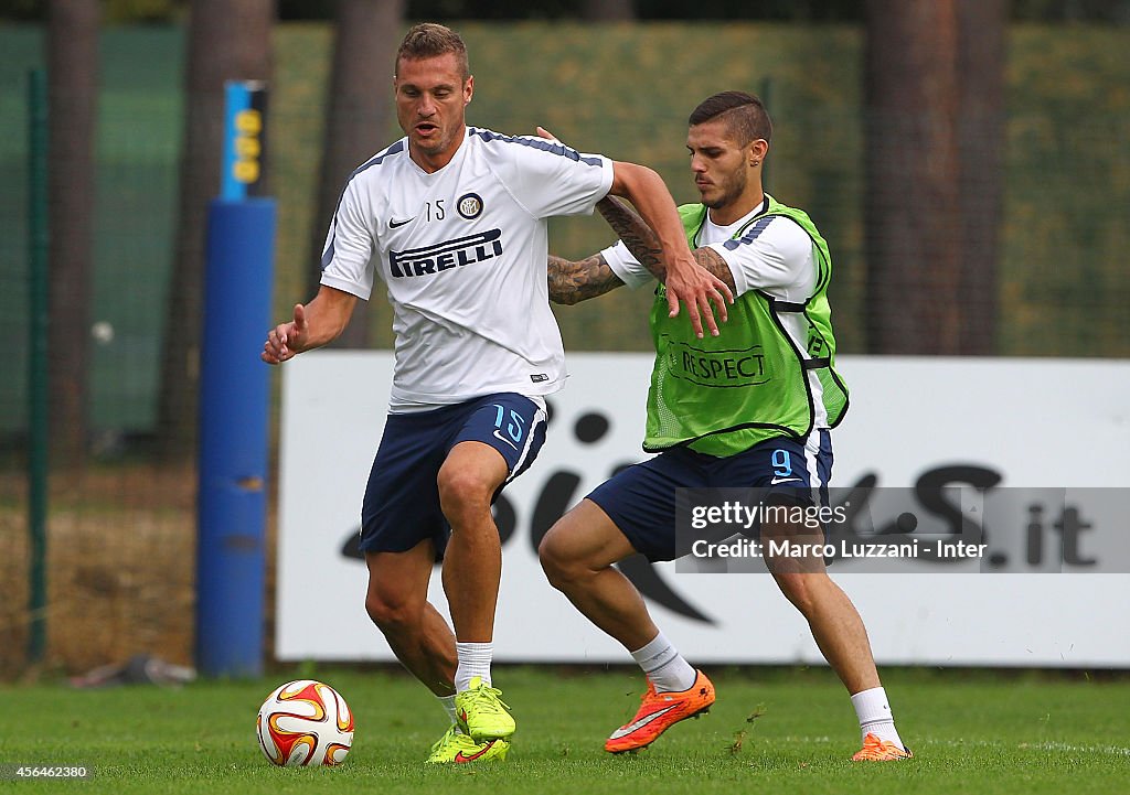 FC Internazionale Training Session And Press Conference