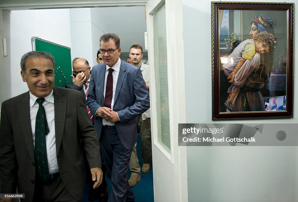 German Development Minister Gerd Mueller Visits Arbil