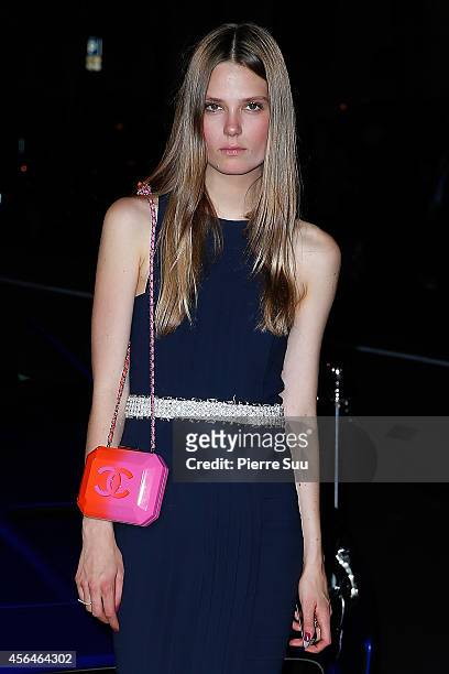 Guest attends the CR Fashion Book Issue N°5 Launch Party as part of the Paris Fashion Week Womenswear Spring/Summer 2015 on September 30, 2014 in...