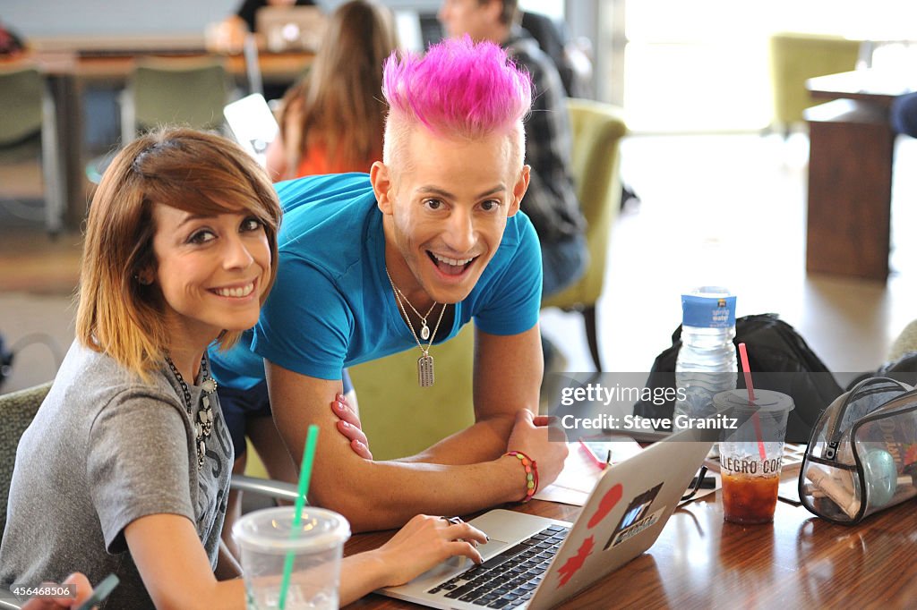 Frankie Grande Hosts What's Trending At Cross Campus In Santa Monica