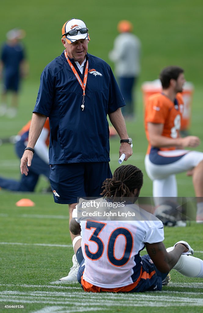 Denver Broncos practice at Dove Valley