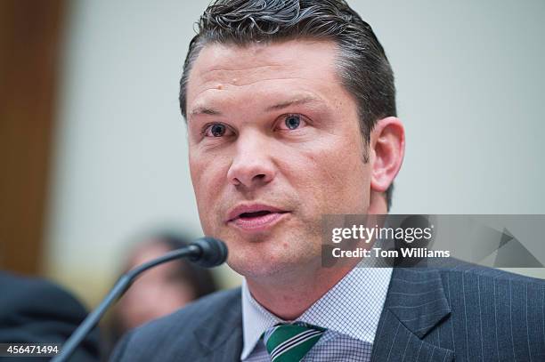 Pete Hegseth, CEO of Concerned Veterans for American, testifies at a House Foreign Affairs Subcommittee on the Western Hemisphere hearing on Marine...