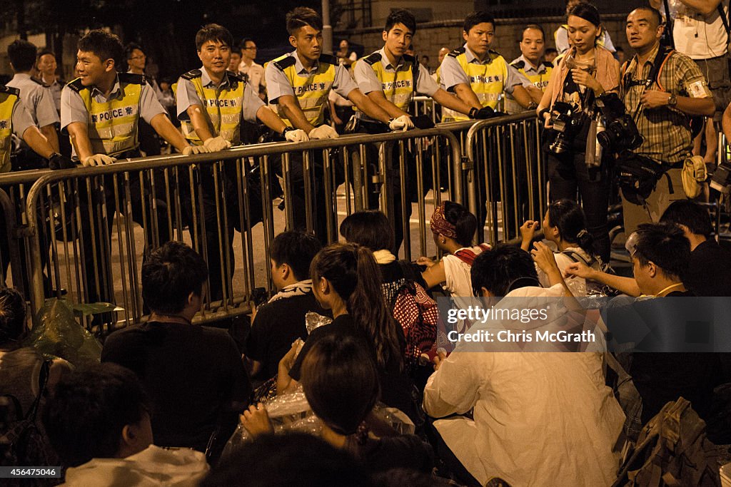 Sit In Protest Continues In Hong Kong Despite Chief Executive's Calls To Withdraw