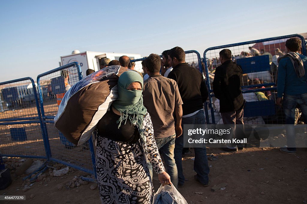 Refugees Flee Syria As ISIS Advances On Kobani