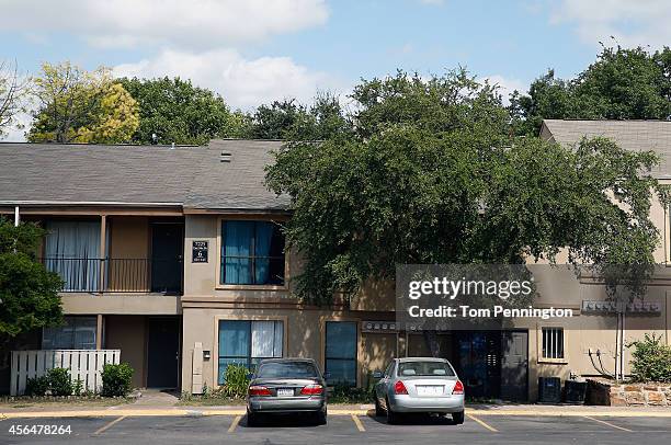 The Ivy Apartments, where the confirmed Ebola virus patient was staying, is seen on October 1, 2014 in Dallas, Texas. The first confirmed Ebola virus...