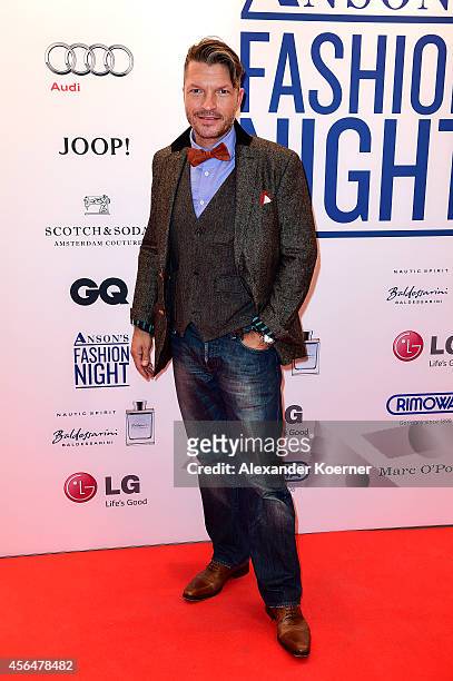 Hardy Krueger Jr. Attends the Anson's Fashion Night on October 1, 2014 in Hamburg, Germany.