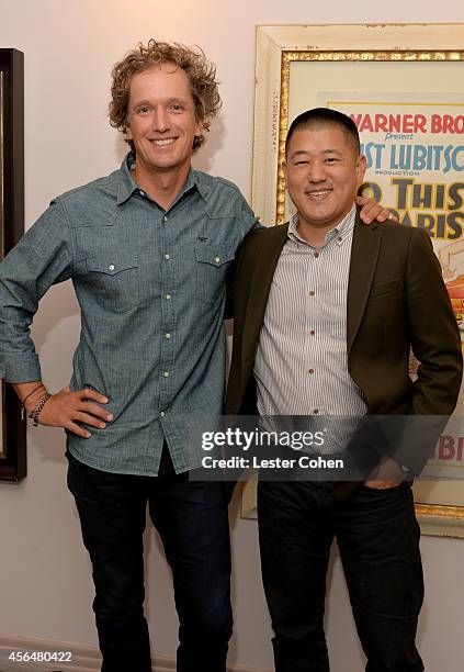 Founder and Chief Designer of Fuseproject, Yves Behar and WIRED's Cliff Kuang attend the WIRED by Design retreat at Skywalker Sound on October 1,...