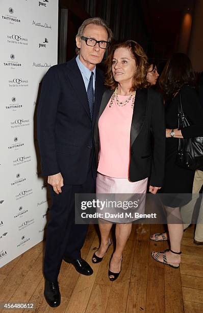 Bill Nighy and Diana Quick attend an after party following the press night performance of "Electra", playing at The Old Vic, at Skylon Grill on...