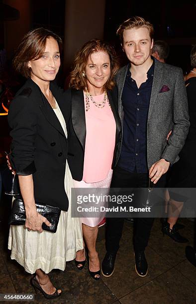 Cast members Kristin Scott Thomas, Diana Quick and Jack Lowden attend an after party following the press night performance of "Electra", playing at...
