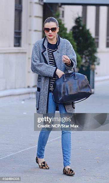 Model Miranda Kerr is seen on December 13, 2013 in New York City.