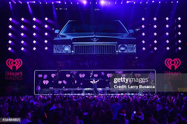 Macklemore and Ryan Lewis perform onstage during Z100's Jingle Ball 2013, presented by Aeropostale, at Madison Square Garden on December 13, 2013 in...