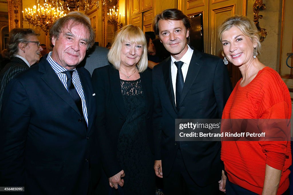 Xavier Darcos Receives 'L'Epee D'Academicien' In Paris