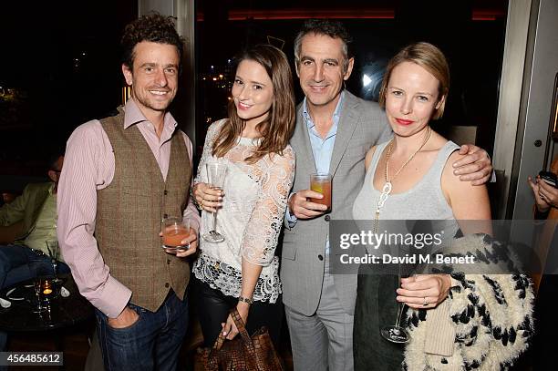 Hamish Jenkinson, Kelly Eastwood, Robert Yates and Leah McLaren attend an after party following the press night performance of "Electra", playing at...