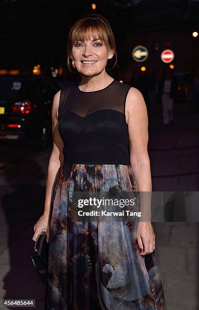 Lorraine Kelly attends a celebration of Lorraine Kelly's 30 years in breakfast television at Langham Hotel on October 1, 2014 in London, England.