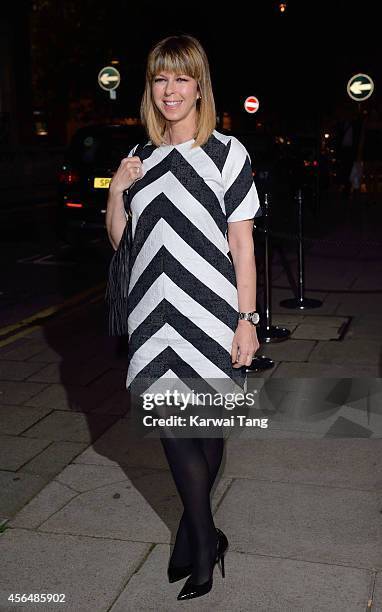 Kate Garraway attends a celebration of Lorraine Kelly's 30 years in breakfast television at Langham Hotel on October 1, 2014 in London, England.