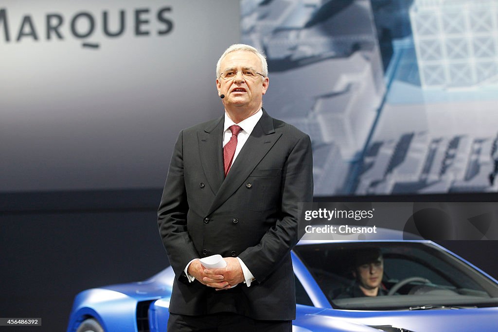 Volkswagen : Press Preview Prior The 'Mondial De L'Automobile' - Paris Motorshow 2014