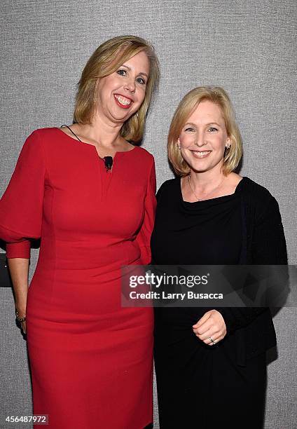 Nancy Gibbs and Kirsten Gillibrand attend the TIME and Real Simple's Women & Success event at the Park Hyatt on October 1, 2014 in New York City.