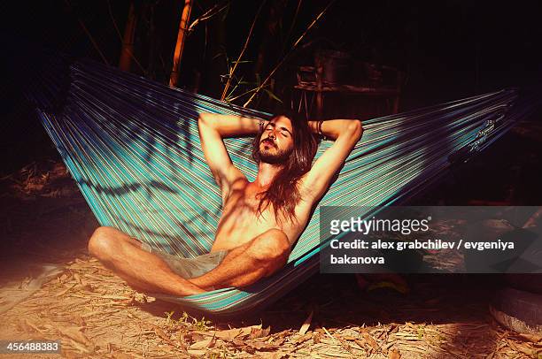 a man in a hammock, Cambodia