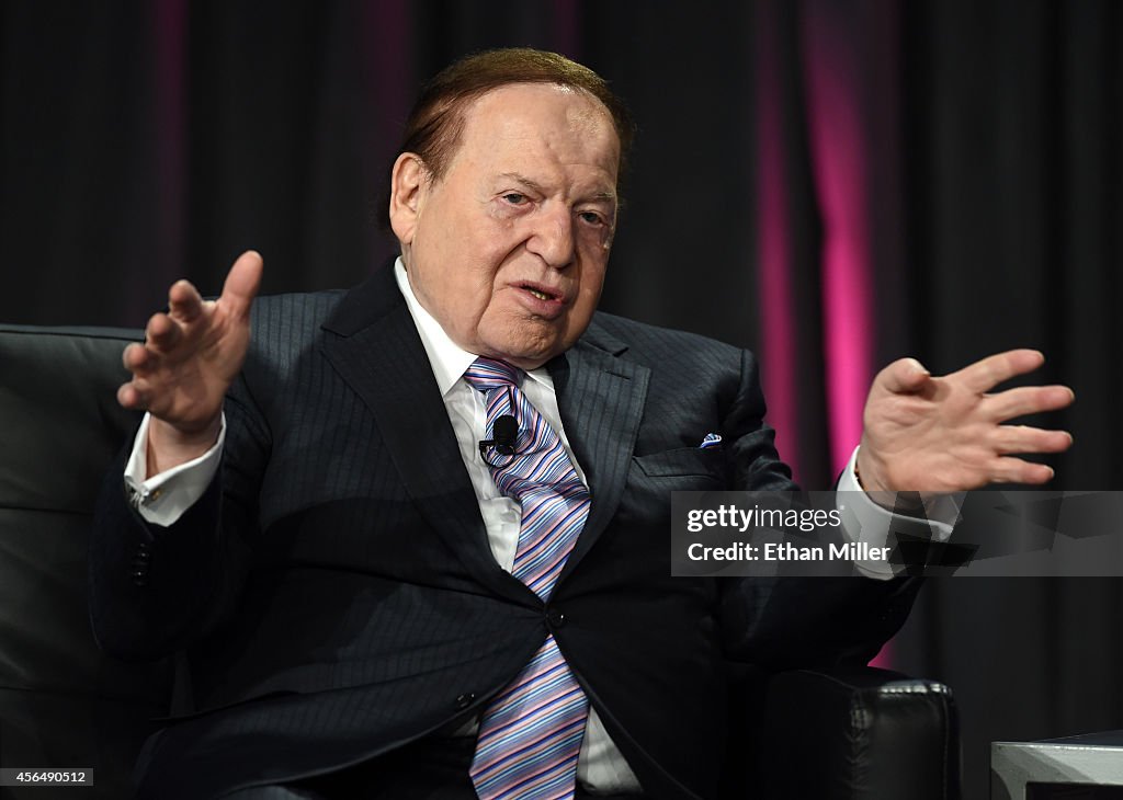 Sheldon Adelson Speaks At Global Gaming Expo In Las Vegas