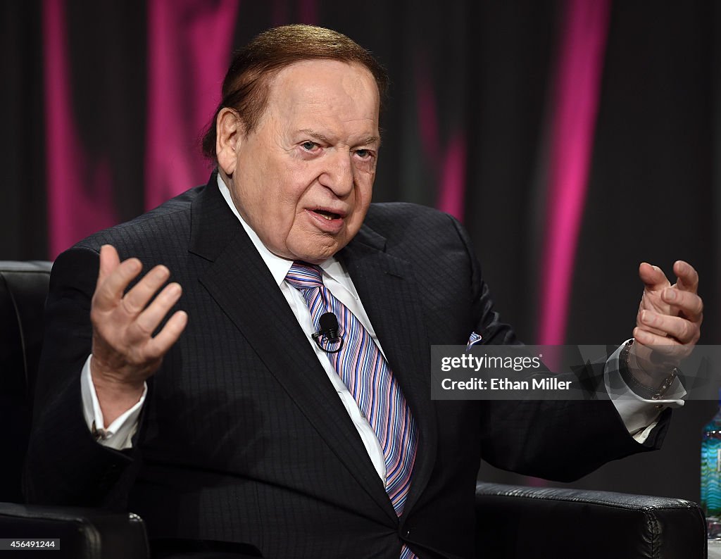 Sheldon Adelson Speaks At Global Gaming Expo In Las Vegas