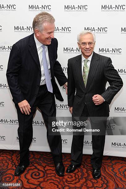 Duncan Niederauer and Jack H. Jacobs attend "Working for Wellness and Beyond" Gala at Mandarin Oriental Hotel on October 1, 2014 in New York City.