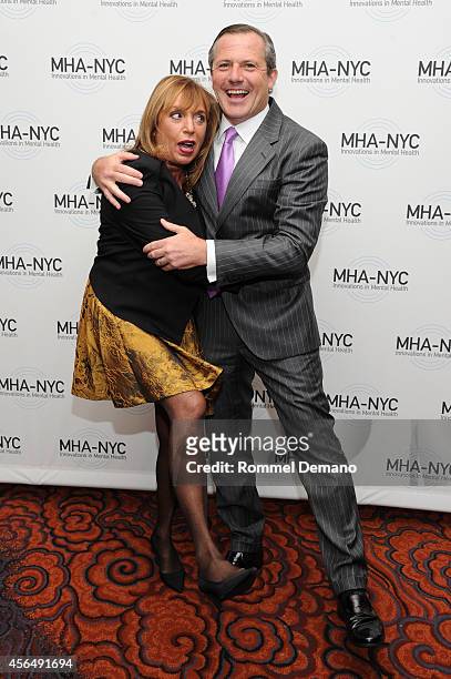 Giselle Stolper and Board Chair of the MHA-NYC Kevin Danehy attend "Working for Wellness and Beyond" Gala at Mandarin Oriental Hotel on October 1,...