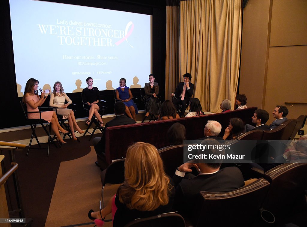 The Estee Lauder Companies Breast Cancer Awareness (BCA) Campaign And The Cinema Society Host A Special Screening Of "Hear Our Stories. Share Yours."