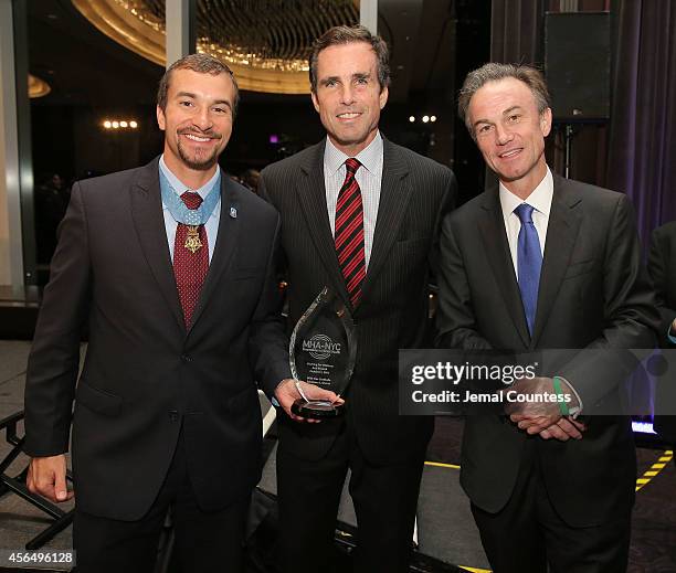 Congressional Medal of Honor Recipient and Honoree Sal Giunta, Journalist and Gala host Bob Woodruff and President of Morgan Stanley Wealth...