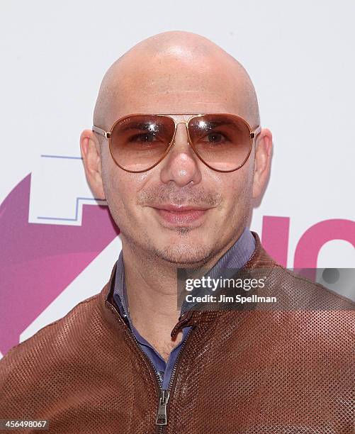 Recording Artist Pitbull attends Z100's Jingle Ball 2013 at Madison Square Garden on December 13, 2013 in New York City.