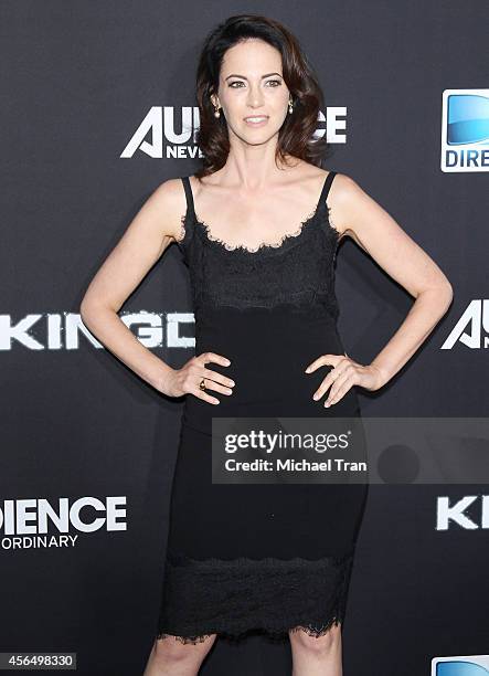 Joanna Going arrives at the Los Angeles premiere of "Kingdom" held at Muscle Beach on October 1, 2014 in Venice, California.