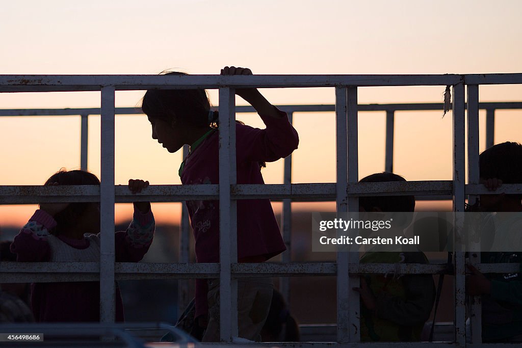 Refugees Flee Syria As ISIS Advances On Kobani