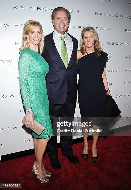 Tricia Dewhurst, Lieutenant Governor of Texas David Dewhurst and Nancy Brazzil attend the Rainbow Room Grand Reopening at The Rainbow Room on October...